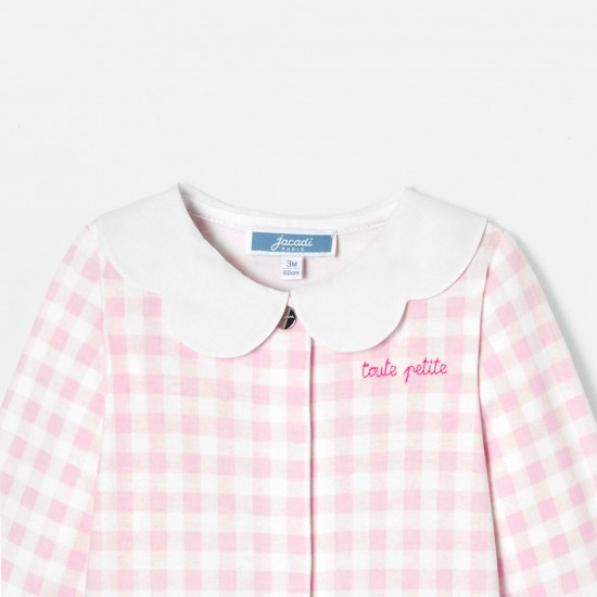 Baby girl gingham print  pyjamas