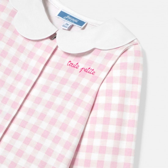 Baby girl gingham print  pyjamas