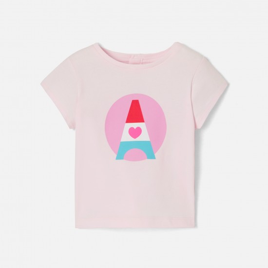 Baby girl short-sleeved T-shirt