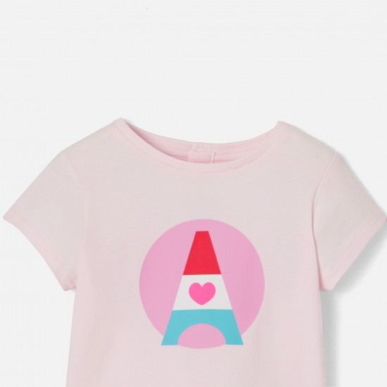 Baby girl short-sleeved T-shirt