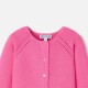 Baby girl cardigan in garter stitch