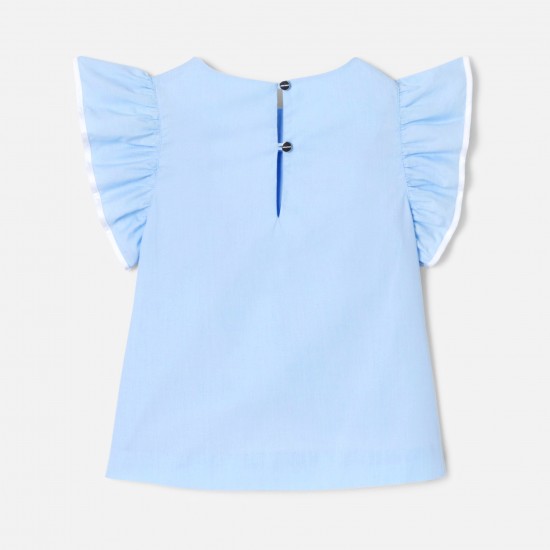 Girl blouse in fil à fil