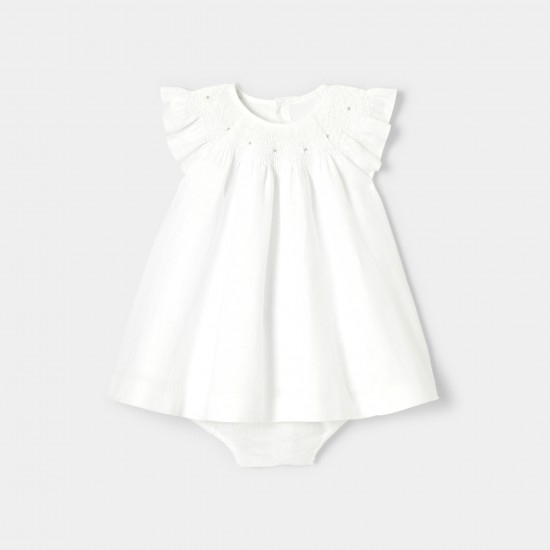 Baby girl linen ceremony dress