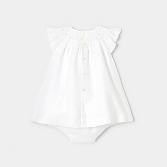 Baby girl linen ceremony dress