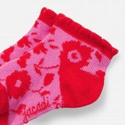 Baby girl socks in Liberty fabric