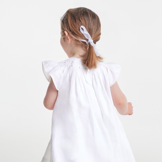 Baby girl linen ceremony dress