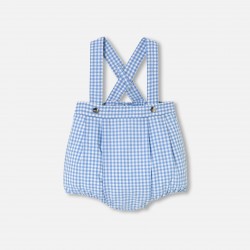 Baby boy bloomer in gingham