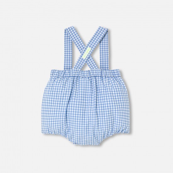 Baby boy bloomer in gingham