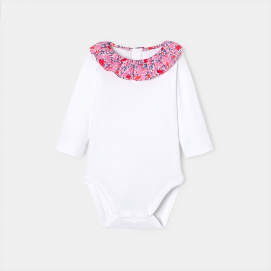 Baby girl long-sleeved bodysuit