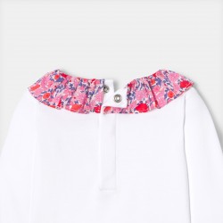 Baby girl long-sleeved bodysuit