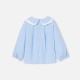 Baby girl blouse in cotton fil à fil