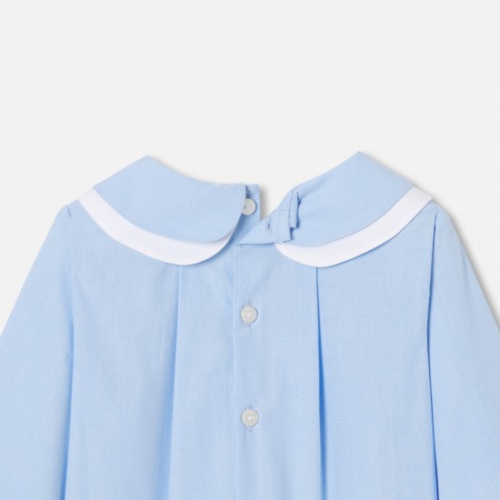 Baby girl blouse in cotton fil à fil
