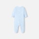 Baby pajamas in fleece with a seagull pattern