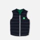 Boy reversible sleeveless padded jacket