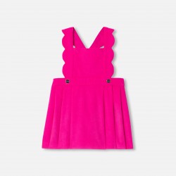 Baby girl velvet pinafore dress