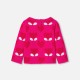 Baby girl sweater in jacquard knit