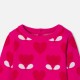 Baby girl sweater in jacquard knit