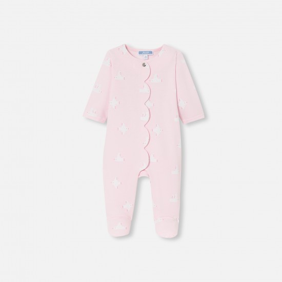 Baby girl pajamas in fleece