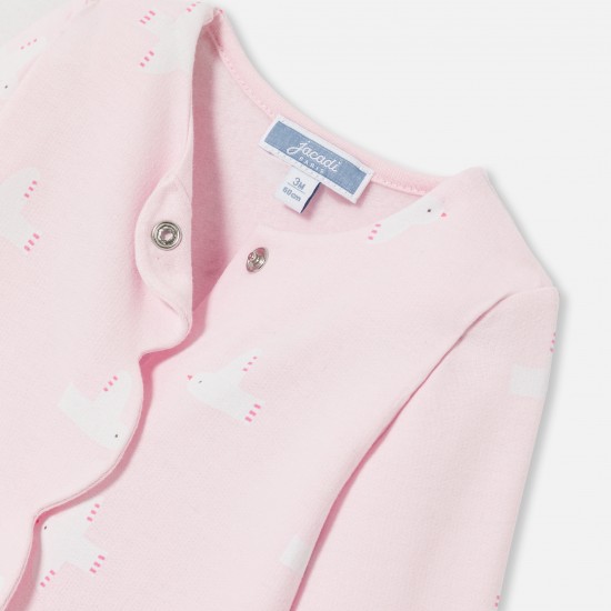 Baby girl pajamas in fleece