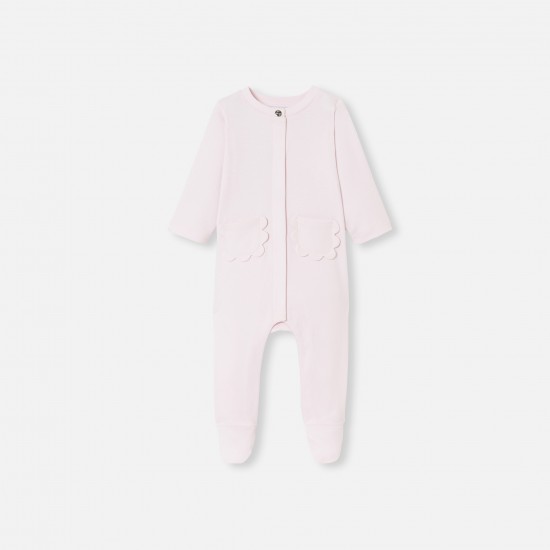 Baby girl pajamas in interlock