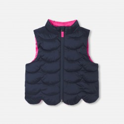 Baby girl  reversible sleeveless padded jacket