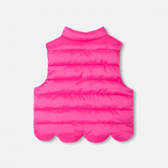 Baby girl  reversible sleeveless padded jacket
