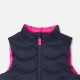 Baby girl  reversible sleeveless padded jacket