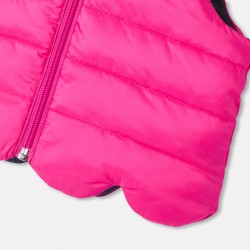 Baby girl  reversible sleeveless padded jacket