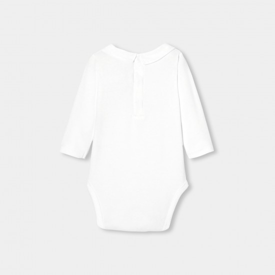 Baby boy bodysuit with collar