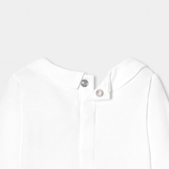 Baby boy bodysuit with collar