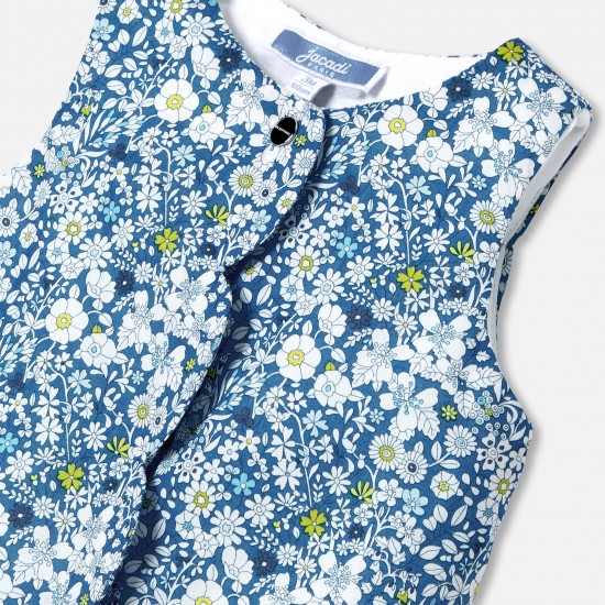 Baby girl jumpsuit in Liberty fabric