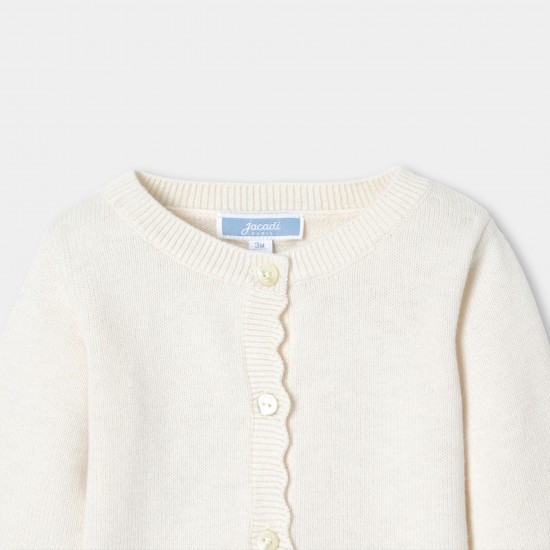 Baby girl jersey cardigan