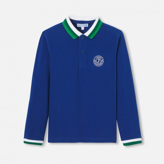 Boy long-sleeved polo