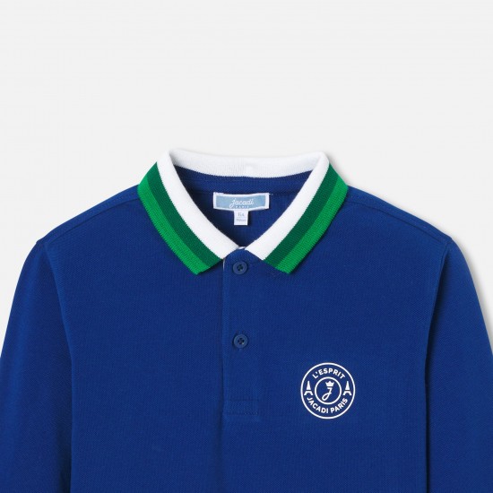 Boy long-sleeved polo