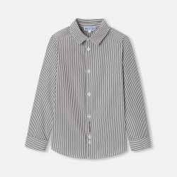 Boy striped shirt in poplin