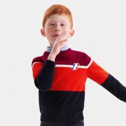 Boy color block sweater