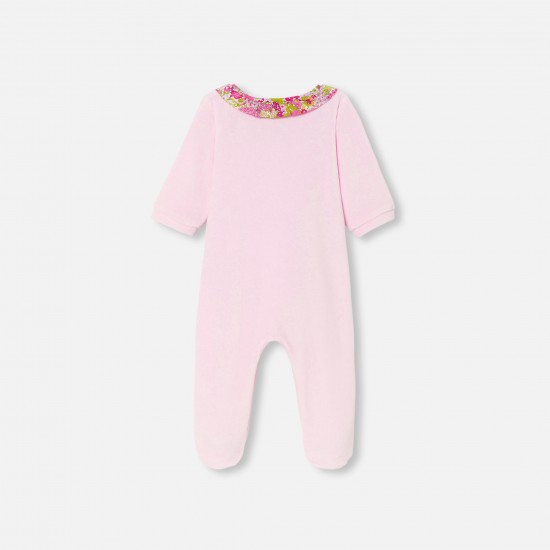 Baby girl velvet pajamas