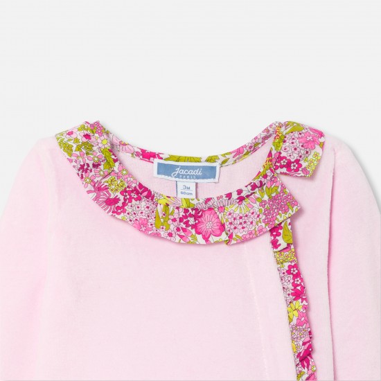 Baby girl velvet pajamas