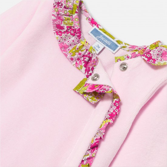 Baby girl velvet pajamas