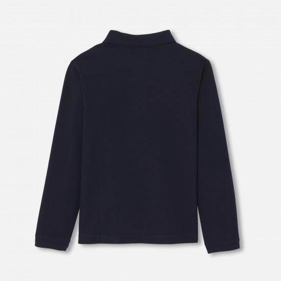 Boy long-sleeved polo