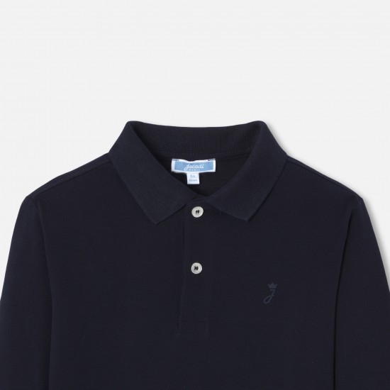 Boy long-sleeved polo