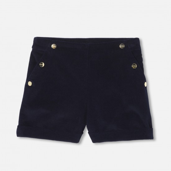 Girl velvet shorts