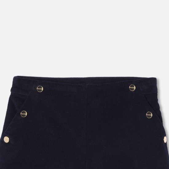 Girl velvet shorts