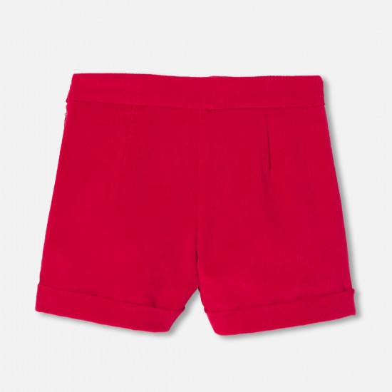 Girl velvet shorts