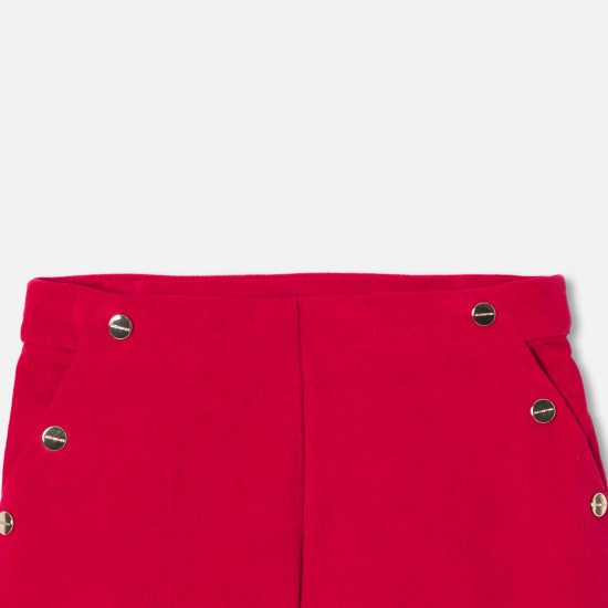 Girl velvet shorts
