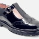 Girl patent leather t-strap shoes