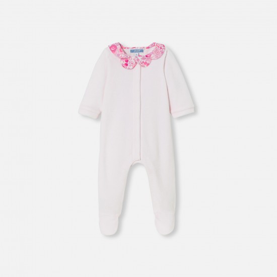 Baby girl velvet pajamas