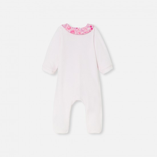 Baby girl velvet pajamas