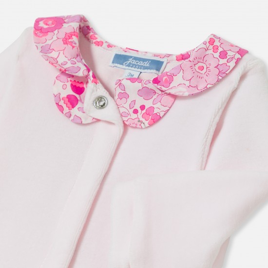 Baby girl velvet pajamas