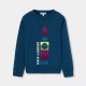 Boy sweater in cotton and wool